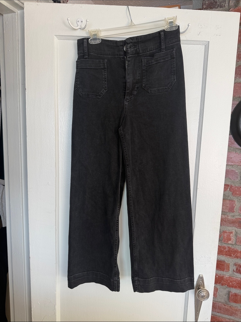 Pilcro skipper Black Wide-Leg Jeans 25
